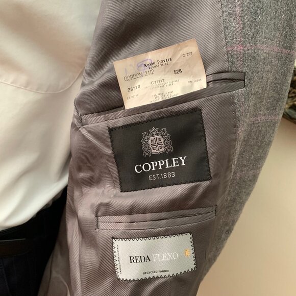 Coppley 52R Wool REDA FLEXO 2-Button Single Breasted Fully Lined Men’s Blazer - Picture 7 of 8